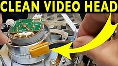 How to clean VHS VCR video heads
