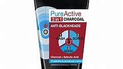 Garnier Pure Active 3in1 Charcoal Blackhead Face Mask Scrub & Wash  | Ocado
