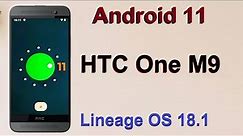 How to Update Android 11 in HTC One M9 (Lineage OS 18.1) Custom Rom Install and Review