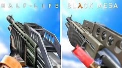 Half-Life HD vs. Black Mesa HD - Weapons Comparison