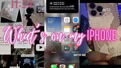 WHATS ON MY IPHONE | 13 PRO MAX | COLEhuStle