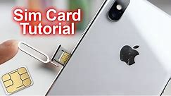How to Insert & Remove Sim Card iPhone XS & iPhone XS Max - Video