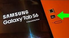 SAMSUNG Tab S6 How to Insert and Remove MEMORY CARD ( SD CARD )