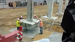 Precast Concrete Columns and Footings Installation