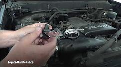 Toyota Sequoia MAF sensor inspection, cleaning