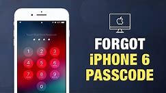 How to Reset Your iPhone When You Forgot iPhone 6 Passcode on Mac?