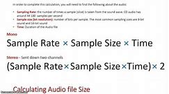 Calculations: Audio File Size
