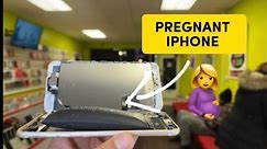 This iPhone was about to blow up 💥She came in right time to repair before exploded😱 #apple #iphone