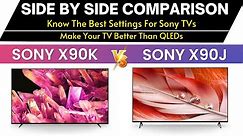 Sony x90J vs Sony X90K | Side By Side Comparison | X90K vs X90J