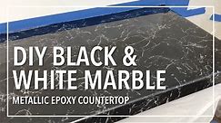 DIY Black & White Marble Countertop Resurfacing With Epoxy Resin