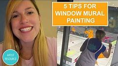 How to paint a window mural: Tips, Tricks and Supplies