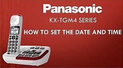 Panasonic - Telephones - KX-TGM470 - How to Set the date and time. See list of models below.