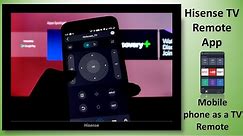 Hisense TV Remote App - Mobile phone as TV Remote