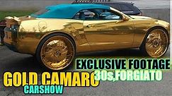 GOLD CAMARO, CHARGER ON 32S AND FAN LOVE