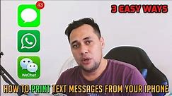 How to Print Text Messages from iPhone (3 Solutions Including a Free One)