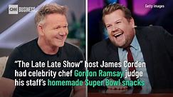 Watch how many times Gordon Ramsay spits out food while judging Super Bowl snacks