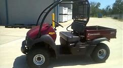 Overview and Review: 2012 Kawasaki Mule 610 4X4 Dark Royal Red Utility Vehicle