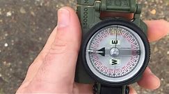 THIS is how to use a Compass (Lensatic Compass for beginners)