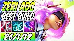 S+ ZERI ADC GUIDE | Best Build & Runes | Diamond Commentary | Withered Rose Zeri | League of Legends