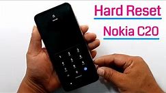How To Hard Reset Nokia C20 Ta-1352 Format Screen Lock | Fix Fail To Enter Recover Mode/Without Box