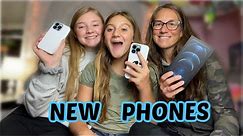 NEW PHONES FOR EVERYONE | IPHONE 13 FOR THE KIDS