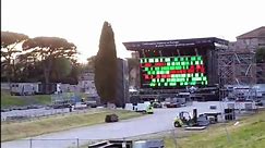 Roma, ecco il palco per il Concertone del Primo Maggio al Circo Massimo
