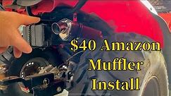 $40 Amazon Muffler Install on ATV