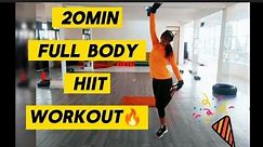 "Intense 20-minutes Full Body HIIT workout: Burn fat and build strength🔥💪!"