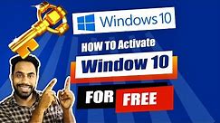 How To Activate Windows 10 For Free 2022 Permanently in 1 Minute
