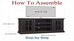 How to assemble Better Homes and Gardens Canton Media Console, Fit's most 70in flat panel TVs