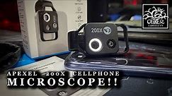 Turn Your CELLPHONE Into a Microscope!! Apexel 200x Microscope Adapter!!