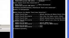Windows command line networking: ipconfig