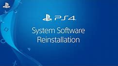 Reinstalling System Software | PS4