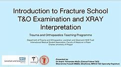 (1) Introduction to Orthopaedics (T&O Acute Management)