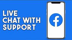 How To Live Chat With Facebook Support