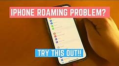 T-Mobile / AT&T International Roaming Problem on iPhone? Try this!