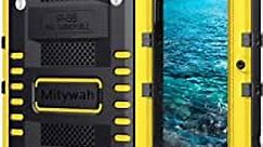 Mitywah Waterproof Case for iPhone 6 Plus, 6s Plus Heavy Duty Shockproof Case with Built-in Screen Protector, Full Body Underwater Protective Metal Case 5.5 inch, Yellow