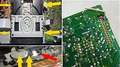 Fixing Pioneer DVD CD Player tray not opening closing ejecting, Repairing Cracked Circuit Board