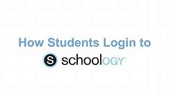 How Students Login to Schoology