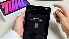 iPad Mini 6th Gen: How to Setup Fingerprint Password (Touch ID)