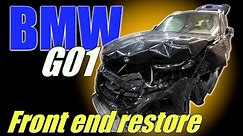 BMW G01 X3. Front end restore. Ремонт переда.
