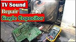 How I Fixed a Cracking CRT TV Sound/CRT TV sound repair/ CRT TV's Sound Problem in Seconds