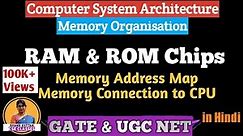 L-3.5 RAM & ROM Chips | Memory Address Map | Computer Architecture | CSA | COA | Shanu Kuttan
