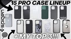 iPhone 15 Pro Spigen Case Lineup + My TOP 3 FAVORITE Revealed!