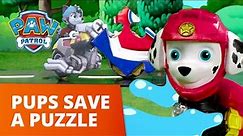 PAW Patrol Moto Pups Save a Puzzle! Toy Pretend Play Rescue For Kids