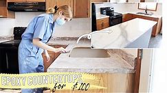 Transform Kitchen Countertops With Epoxy & Paint !! *surprisingly easy*