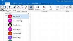 Add a contact in Outlook