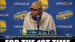 NBA Memes - Kevin Durant reacts to the Draymond Green...