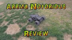 Arrma Notorious 6S Quick Backyard Bash Review | Better than Traxxas Maxx 4s?