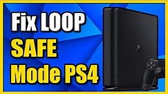 How to get out of Safe Mode PS4 & EXIT (Easy Tutorial)
